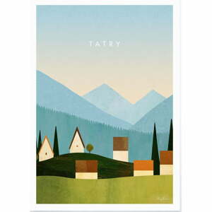 Plakát 30x40 cm Tatry – Travelposter