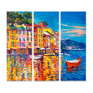 Obrazy v sadě 3 ks 20x50 cm Italy – Wallity