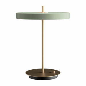 Světle zelená LED stmívatelná stolní lampa s kovovým stínidlem (výška 41,5 cm) Asteria Table – UMAGE