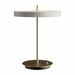 Bílá LED stmívatelná stolní lampa s kovovým stínidlem (výška 41,5 cm) Asteria Table – UMAGE