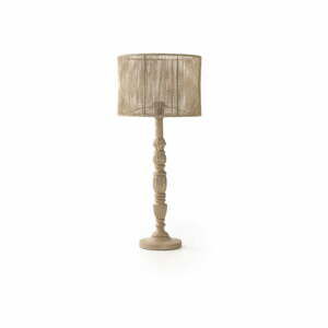 Bílá/přírodní stolní lampa (výška 68 cm) – Geese