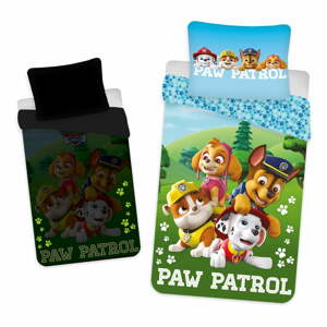 Bavlněné dětské povlečení na jednolůžko se svítícím efektem 140x200 cm Paw Patrol – Jerry Fabrics