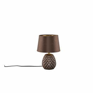 Hnědá stolní lampa (výška 27 cm) Ariana – Trio