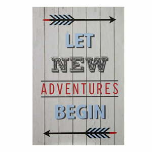 Dětský obrázek 30x45 cm Let New Adventures Begin – Premier Housewares