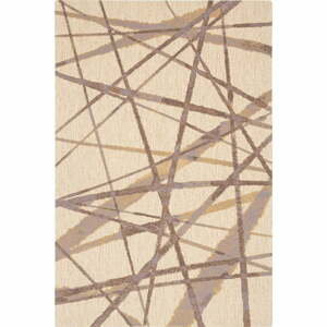 Béžový vlněný koberec 200x300 cm Sticks – Agnella