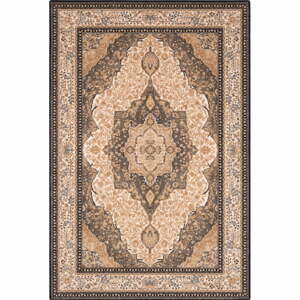 Světle hnědý vlněný koberec 133x180 cm Charlotte – Agnella