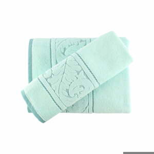 Set mentolově zeleného bavlněného ručníku a osušky Foutastic