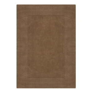 Hnědý vlněný koberec 200x290 cm – Flair Rugs