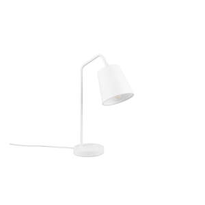 Bílá stolní lampa s textilním stínidlem (výška 45 cm) Buddy – Trio