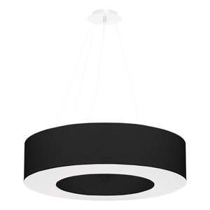 Černé závěsné svítidlo s textilním stínidlem ø 70 cm Galata – Nice Lamps