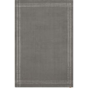 Antracitový vlněný koberec 133x190 cm Calisia M Grid Rim – Agnella