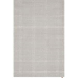 Krémový vlněný koberec 133x190 cm Calisia M Grid Prime – Agnella
