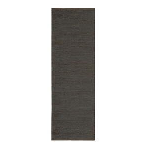 Tmavě šedý ručně tkaný jutový běhoun 66x200 cm Soumak – Asiatic Carpets
