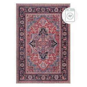 Vínový pratelný koberec s příměsí recyklovaných vláken 80x150 cm Windsor – Flair Rugs