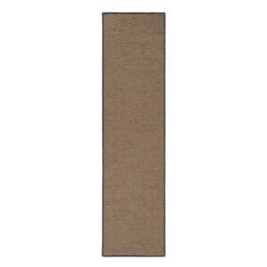 Jutový běhoun v černo-přírodní barvě 60x230 cm Diamond – Flair Rugs