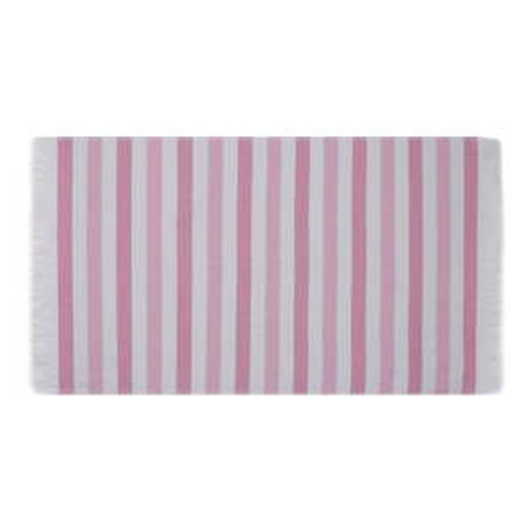 Růžové bavlněné plážové osušky v sadě 2 ks 70x140 cm Stripe  – Foutastic