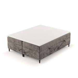 Hnědá boxspring postel s úložným prostorem 140x200 cm Araya – Maison de Rêve