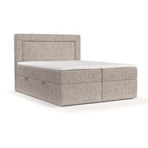 Světle hnědá boxspring postel s úložným prostorem 180x200 cm Imagine – Maison de Rêve