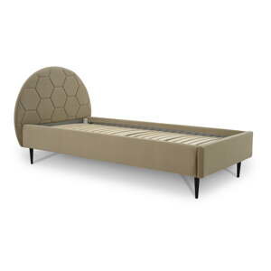 Béžová dětská postel s úložným prostorem 120x200 cm Mercury – Scandic