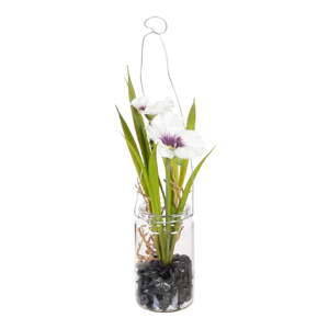 Umělá květina (výška 18 cm) Pansy – Ixia