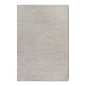 Béžový ručně tkaný koberec s příměsí vlny 60x90 cm Pradesh Linen White – Elle Decoration