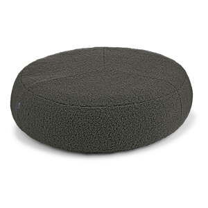 Tmavě šedý pelíšek pro psa z materiálu bouclé ø 70 cm Senso Pouffe Graphite S/M – MiaCara