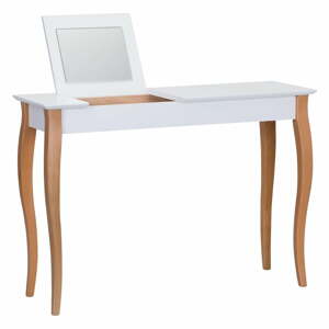 Bílý toaletní stolek se zrcadlem Ragaba Dressing Table, délka 105 cm