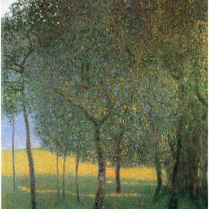 Reprodukce obrazu Gustav Klimt - Fruit Trees, 45 x 45 cm