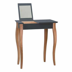 Grafitově šedý toaletní stolek se zrcadlem Ragaba Dressing Table, délka 65 cm