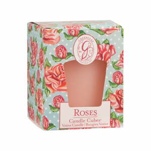 Svíčka s vůní růže Greenleaf Roses, doba hoření 15 hodin