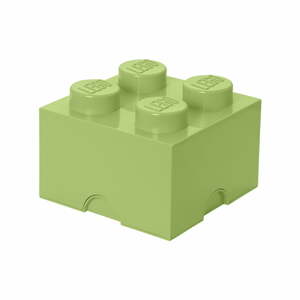 Světle zelený úložný box čtverec LEGO®