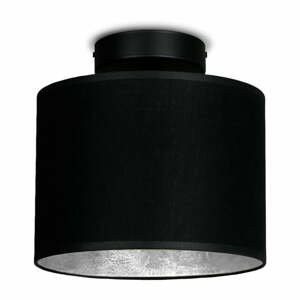Černé stropní svítidlo s detailem ve stříbrné barvě Sotto Luce Mika XS CP, ⌀ 20 cm