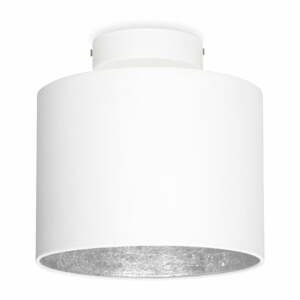 Bílé stropní svítidlo s detailem ve stříbrné barvě Sotto Luce MIKA XS, ø 20 cm