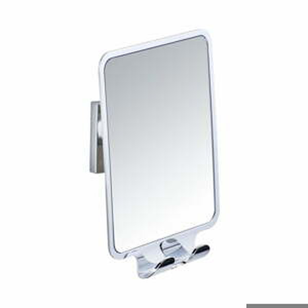 Samodržící nástěnné zrcadlo se 2 háčky Wenko Vacuum-Loc, nosnost až 33 kg